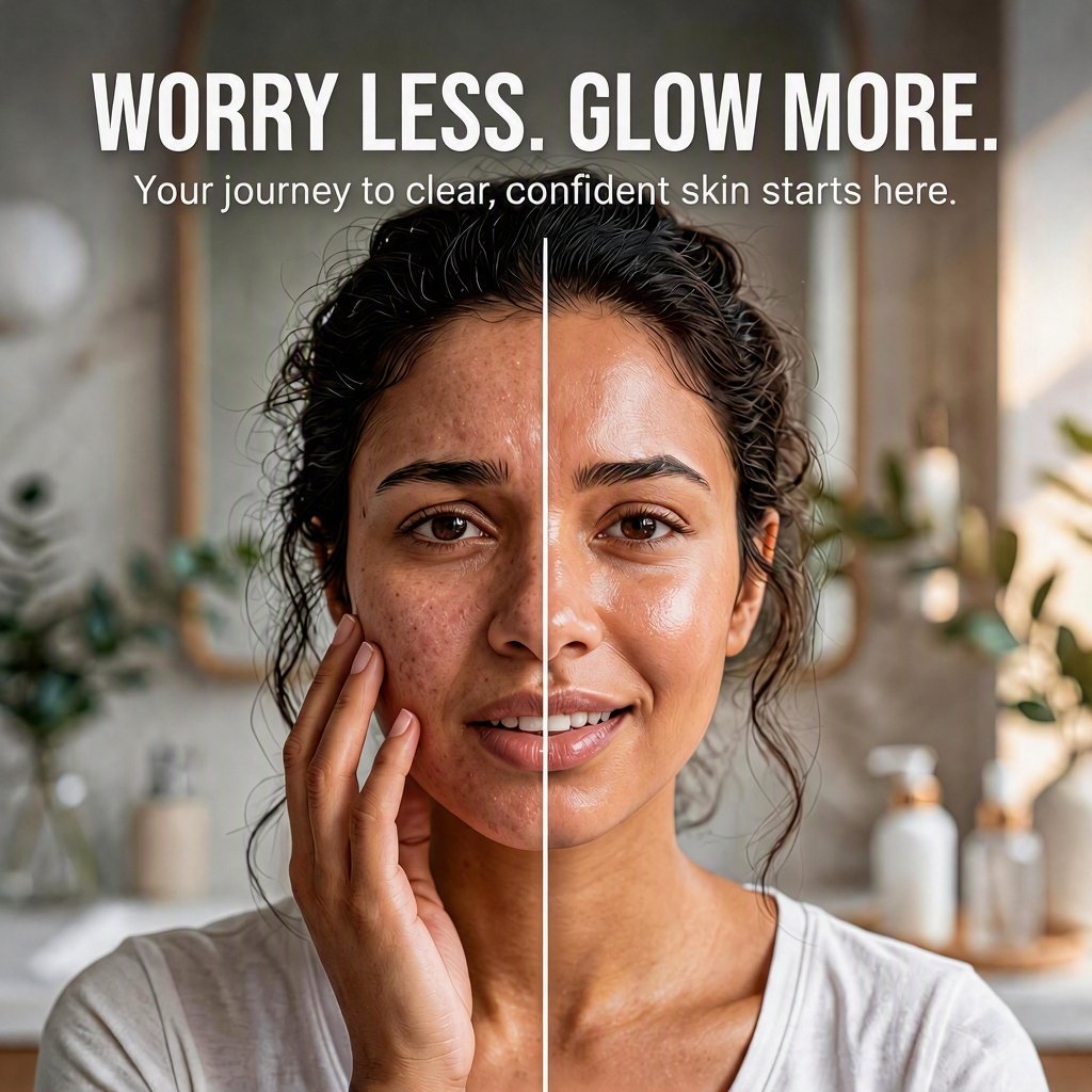 Worry Less Glow More Background
